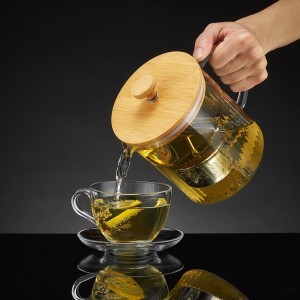 Arbatinukas stiklinis 1,2 l 12x18,5x16,5 cm nerūd. plieno filtras Ambition 42296