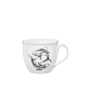 Puodelis porcelianinis ZODIAC Žuvys 550 ml Ambition 67286