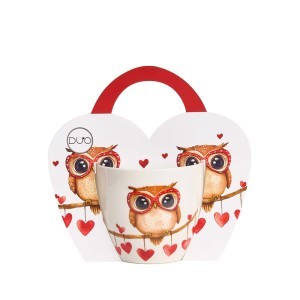 Puodelis porcelianinis Pelėda 460 ml DUO