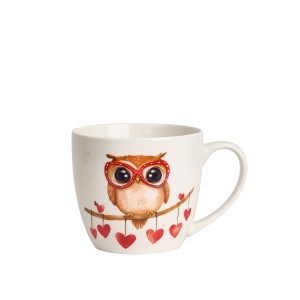 Puodelis porcelianinis Pelėda 460 ml DUO