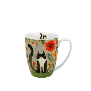 Puodelis porcelianinis Katė pievoje 360 ml DUO