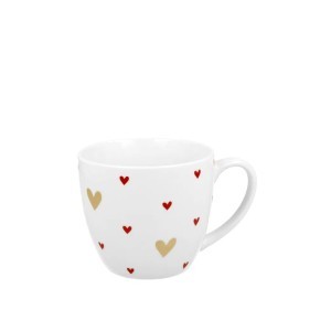 Puodelis porcelianinis Širdelė 460 ml DUO
