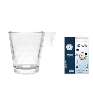 Puodeliai 210 ml 2 vnt stikliniai La Mediterranea 829500115