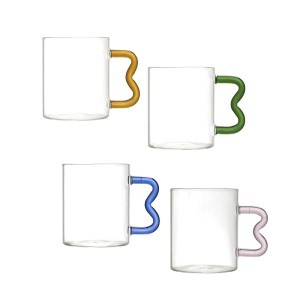 Puodelis stiklinis-borosilikatinis 350 ml Home Deco KA0748