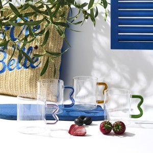 Puodelis stiklinis-borosilikatinis 350 ml Home Deco KA0748