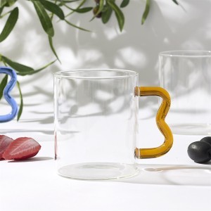 Puodelis stiklinis-borosilikatinis 350 ml Home Deco KA0748