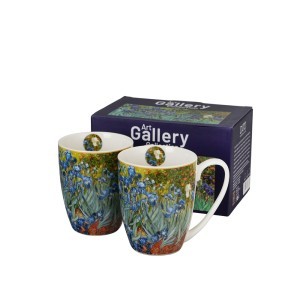 Puodeliai porcelianiniai 2 vnt. 360 ml Van Gogh Irisai DUO