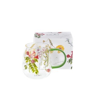 Puodelis stiklinis 530 ml COLORS OF NATURE  DUO