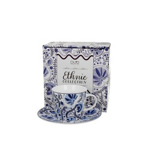 Puodelis porcelianinis 240 ml Blue DUO