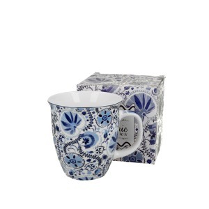 Puodelis porcelianinis 650 ml Blue DUO