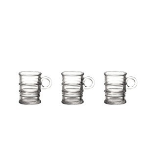 Puodeliai espresso stikliniai 85 ml 3 vnt La Mediterranea 832085