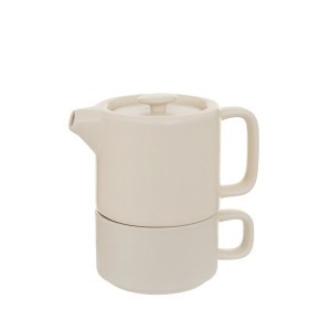 Arbatinukas su puodeliu keramikinis 400 ml kreminė sp. Secret de Gourmet 160724F