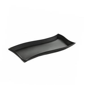 Padėklas/lėkštė 35x12 cm SALSA porcelianas, juoda spalva Ambition 94760