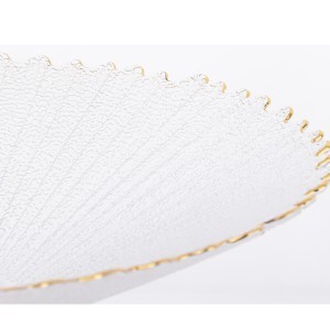 Dubuo stiklinis baltos/aukso spl. 14x33x33 cm 162398