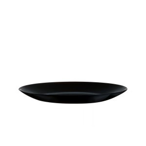 Lėkštė D25 cm stiklinė, juodos spalvos ZELIE Luminarc 00508