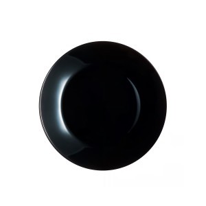 Lėkštė D25 cm stiklinė, juodos spalvos ZELIE Luminarc 00508