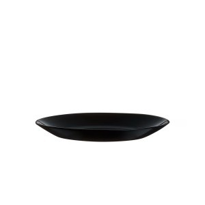 Lėkštė desertinė D18 cm stiklinė, juodos spalvos ZELIE Luminarc 00510