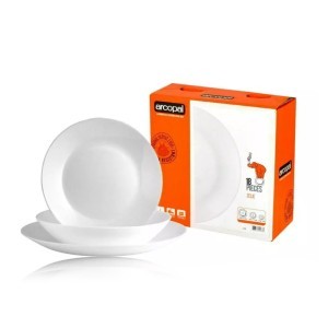 Indų rinkinys 18 vnt. 6-iems asm. (servizas) grūd. stiklas ZELIE Arcopal 12004