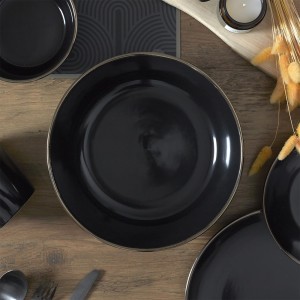 Dubuo salotoms akmens keramikos juodas D25 Home Deco KA0137