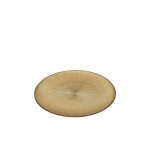 Lėkštė stiklinė aukso rusva D21 cm Home Deco KA6135