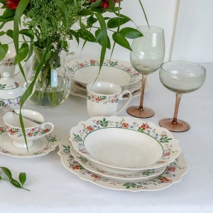 Dubenėlis porcelianinis ROSALIA D18xH5 cm Ambition 69992