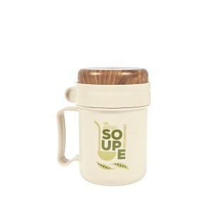 Puodelis sriubai su šaukštu 500 ml The Concept Factory KA0363