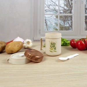 Puodelis sriubai su šaukštu 500 ml The Concept Factory KA0363