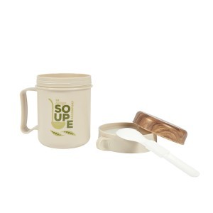 Puodelis sriubai su šaukštu 500 ml The Concept Factory KA0363