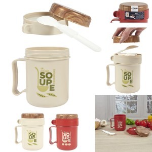 Puodelis sriubai su šaukštu 500 ml The Concept Factory KA0363