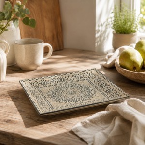 Lėkštė 24x24x2 cm keramikinė SOLE La Mediterranea SLB250011