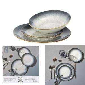 Indų rinkinys 12 vnt. 4-iems asm. (servizas) ELYSIA KA0707