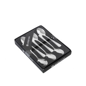 Šaukšteliai arbatiniai 6 vnt NAPOLI 14 cm nerūdijantis plienas Ambition 89580