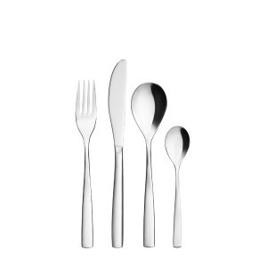 Desertinių stalo įrankių rinkinys 24 vnt nerūdijančio plieno Maku 614739