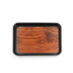 Padėklas neslystantis stačiakampis medinis 41.5x30.5x2 cm Quttin BQ07032476373