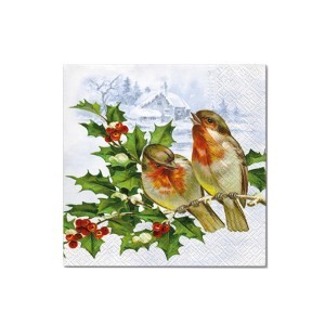 Servetėlės popierinės Paukšteliai 33x33 cm 20 vnt. 55278 KLD