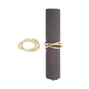 Žiedai servetėlėms metaliniai 2 vnt 5x0,4x5 cm Atmosphera  CRO 170166