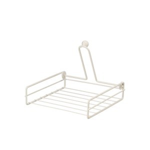 Laikiklis servetėlėms metalinis, kreminės spalvos 19,5x19,5x5 cm Kinvara 10873