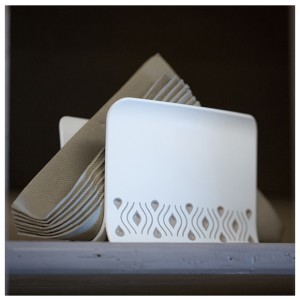 Laikiklis servetėlėms plastikinis, rusvos spalvos 7,5x15,5x11 cm 55350 STEFANPLA