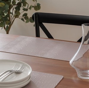 Padėkliukas stalo 49x33 cm Croco kreminis PU Atmosphera 203274D