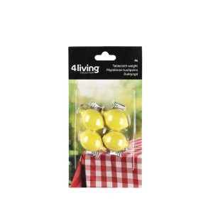 Spaustukai-laikikliai staltiesei 4 vnt Citrinos 4Living 636557