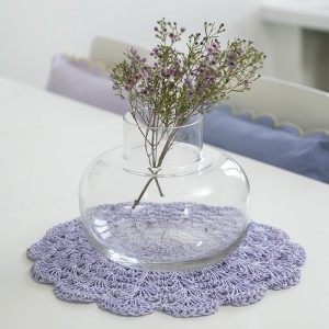 Padėkliukas stalo D38 cm levandų spalvos Tinja 4Living 645305