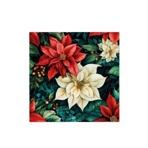 Servetėlės popierinės Puansetijos 20 vnt. 33x33 cm 174708 KLD