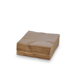 Servetėlės popierinės 33x33 cm 50 vnt rudos spalvos Kinvara 11952