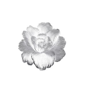 Padėkliukas stalo D38 cm sidabro spalvos Flora 4Living 650603