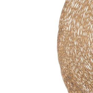 Padėkliukas stalo D38 cm aukso salvos PVC Kinvara 10367