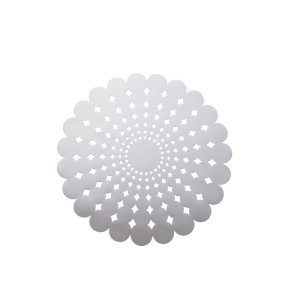 Padėkliukas stalo D38 cm plastikinis GALMOUR sidabro sp. Ambition 36426