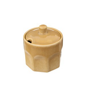 Cukrinė keramikinė su dangteliu D8xH9 cm gelsva Secret De Gourmet 196346D