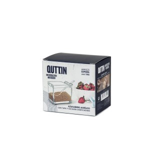 Cukrinė plastikinė su šaukšteliu 8,5x6x7 cm Quttin BQ03030176349