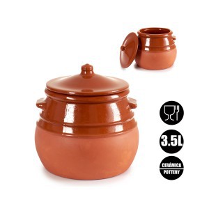 Puodynė molinė su dangčiu 3,5 l 23x23x23cm La Dahesa 12973