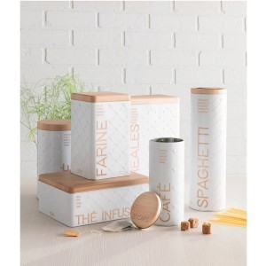 Indas spagečiams metalinis baltas D8,4xH28 cm 5Five 169298